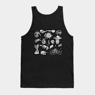 Vintage Sea Life Illustrations Tank Top